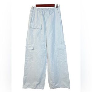 PacSun Light Blue Y2K Wide Leg cargo parachute  Pants women’s S